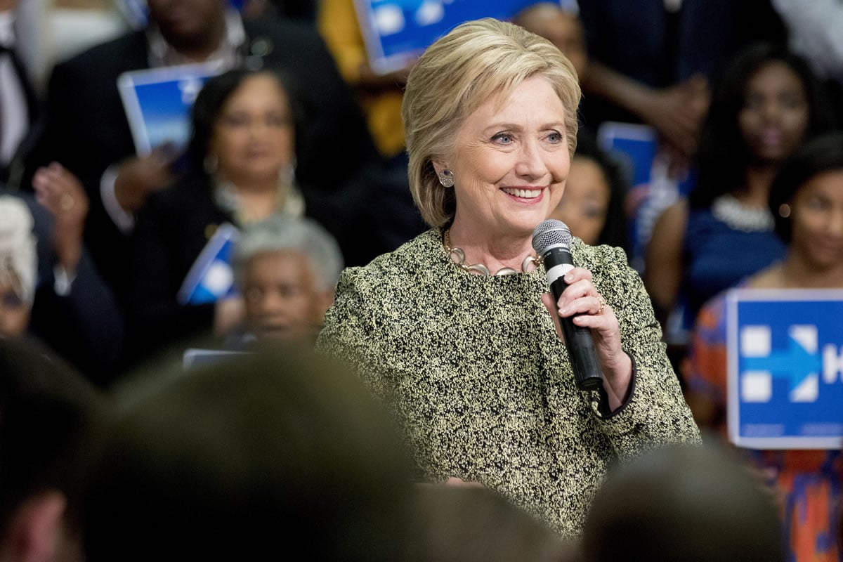 Hillary Clinton (JACQUELYN MARTIN/Associated Press)