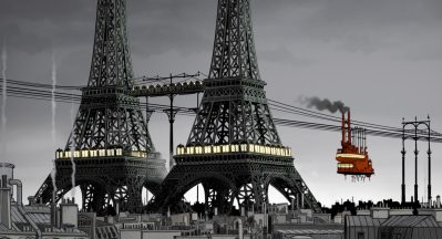 &quot;April and the Extraordinary World&quot; is an animated movie with a steampunk aesthetic.