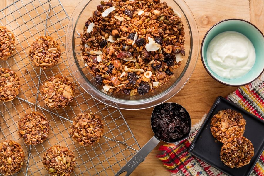 Dorie Greenspan&#039;s Cocoa Crunch Fruit and Nut Granola.