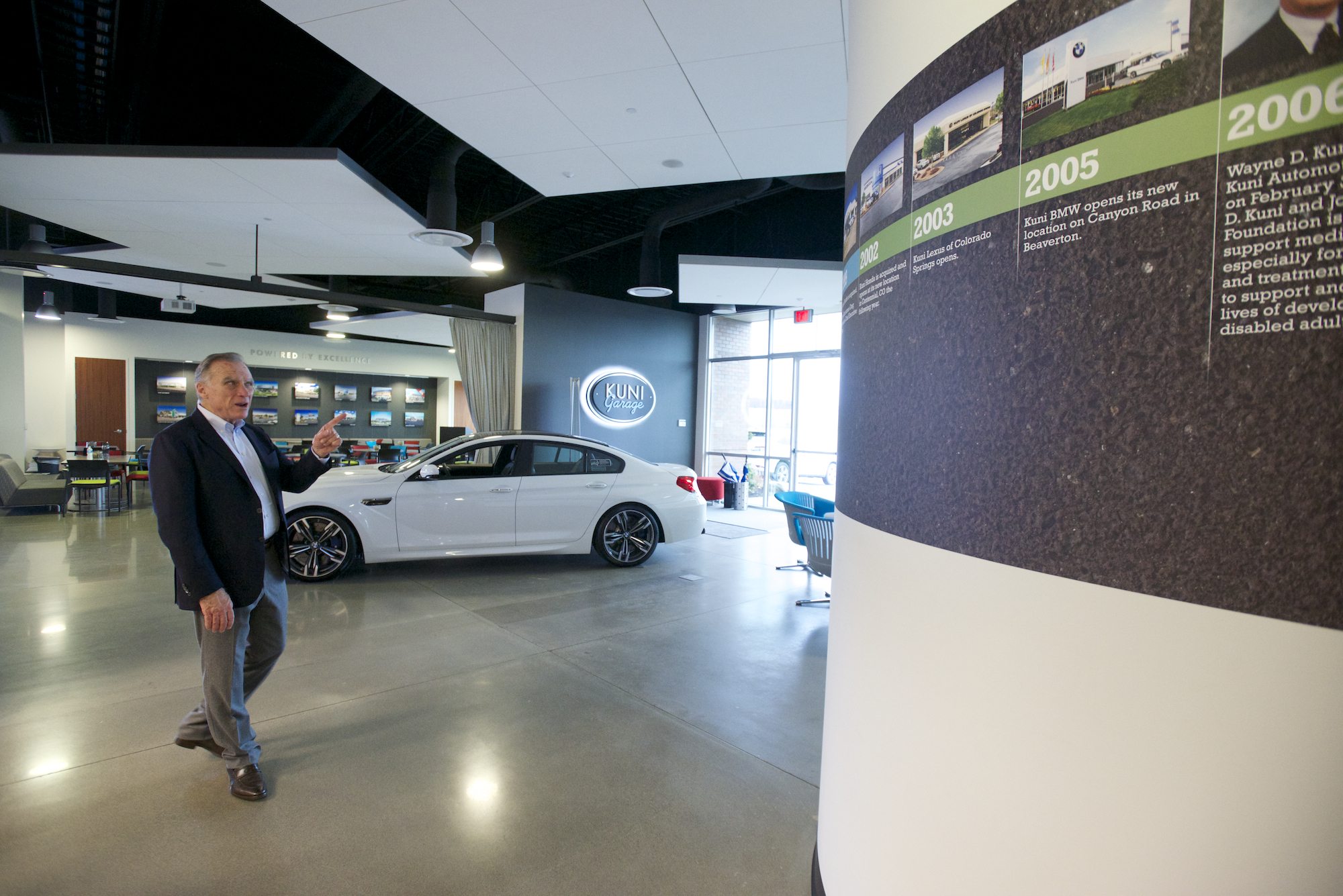 Kuni Auto Group President Greg Goodwin gives a tour of the company headquarters in Vancouver in November.