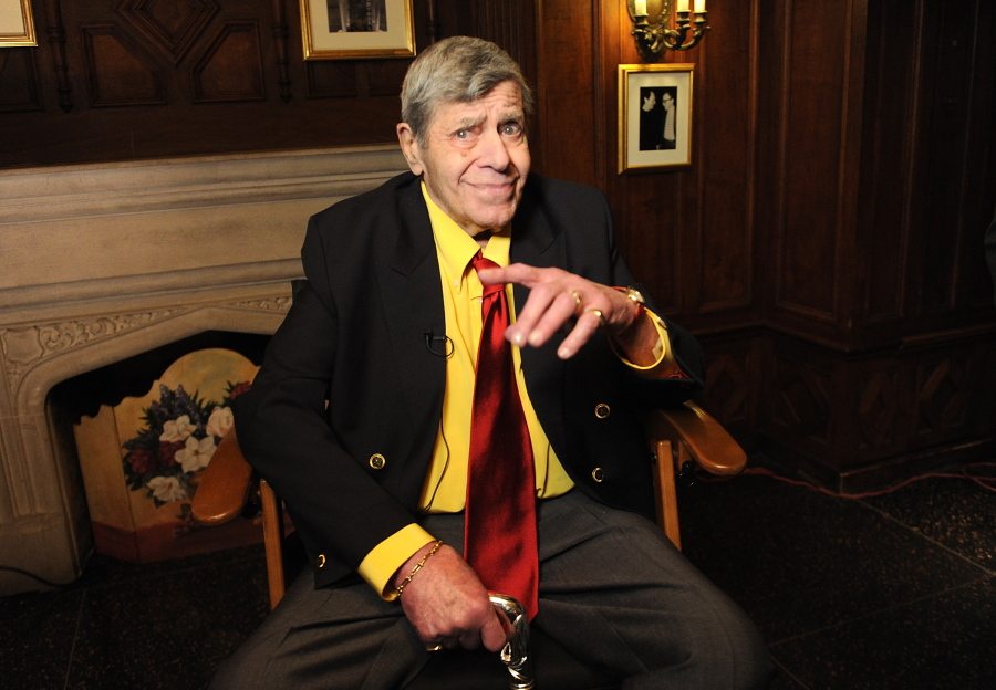 Jerry Lewis had a 90th birthday celebration at Friars Club in New York in April.