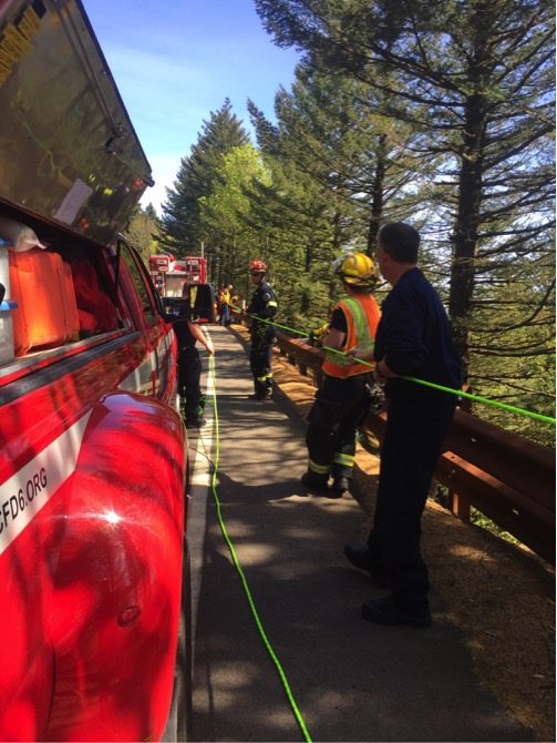 The Skamania County Sheriff’s Office received a 911 on Sunday requesting aid for a rock climber that had fallen on the Ozone climbing route, east of Washougal.