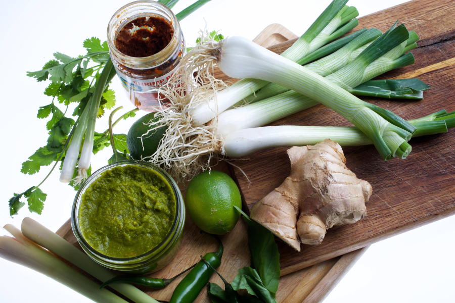 Spring Green Thai Curry Paste (Photos by Deb Lindsey for The Washington Post)