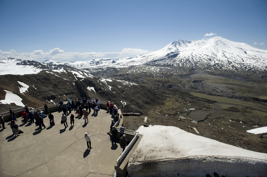 Hundreds of visitors made the trip to Johnston Ridge Observatory on May 18, 2011, 31 years after the 1980 eruption of Mount St. Helens.