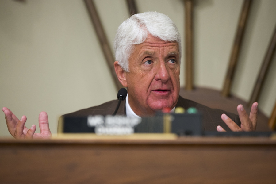 House Natural Resources Committee Chairman Rep. Rob Bishop, R-Utah, speaks on Capitol Hill in Washington, Wednesday during the committee&#039;s markup hearing on H.R. 5278, Puerto Rico Oversight, Management, and Economic Stability Act.