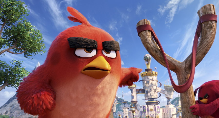 Red, voiced by Jason Sudeikis, readies for battle &quot;The Angry Birds Movie.&quot; (Sony Pictures)