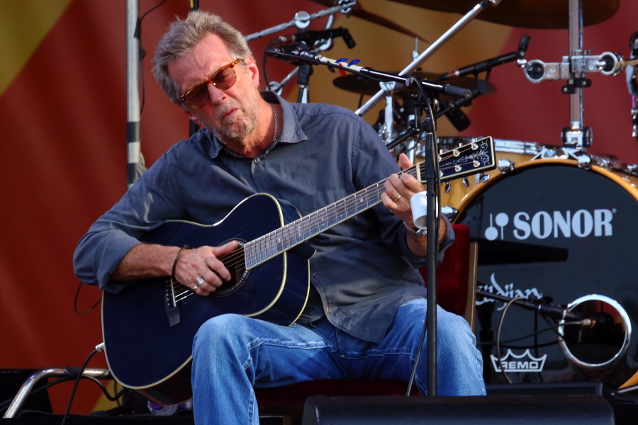 Eric Clapton performs at the 2014 New Orleans Jazz &amp; Heritage Festival at Fair Grounds Race Course in New Orleans. Clapton&#039;s new album, &quot;I Still Do,&quot; was released on Friday.