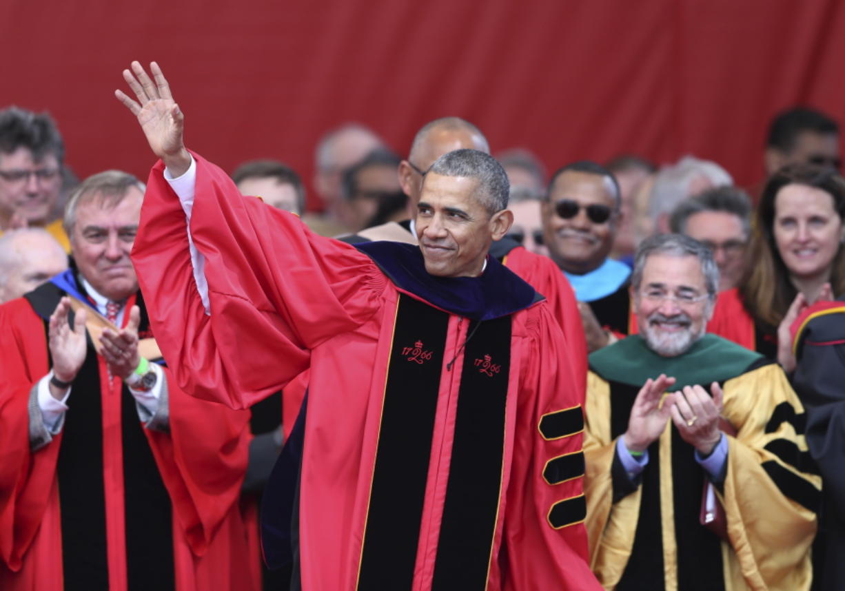 Obama assails Trump’s wall in Rutgers commencement speech The Columbian