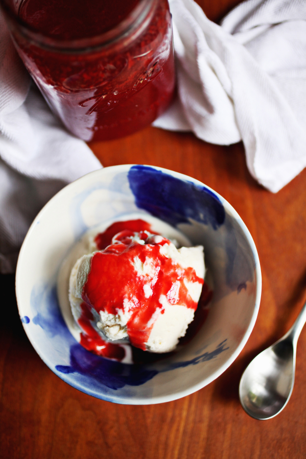 Food Network star Ree Drummond&#039;s recipe for strawberry syrup from &quot;The Pioneer Woman Cooks Dinnertime&quot; is perfect for ice cream.