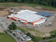 The new Cowlitz casino resort takes shape in this aerial photograph on May 13.