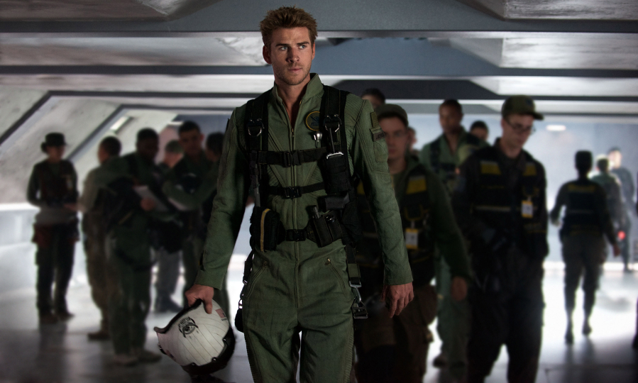 Liam Hemsworth portrays Jake Morrison, a heroic fighter pilot of alien-human hybrid jets, in &quot;Independence Day: Resurgence.&quot; (Claudette Barius/20th Century Fox)