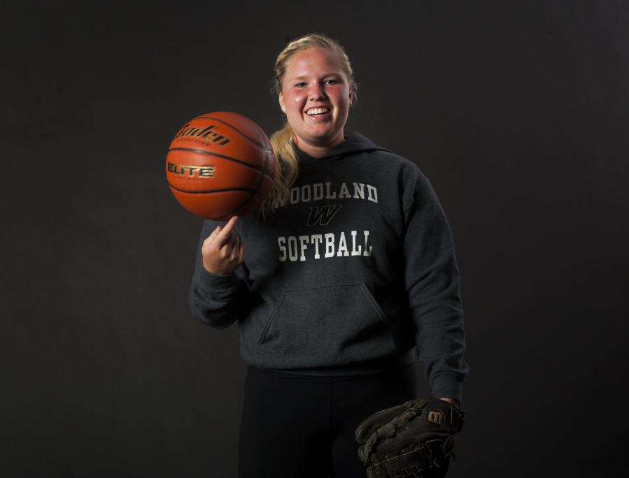 Woodland&#039;s Jessica Flanagan was among the top basketball and softball players in the 2A Greater St. Helens League.