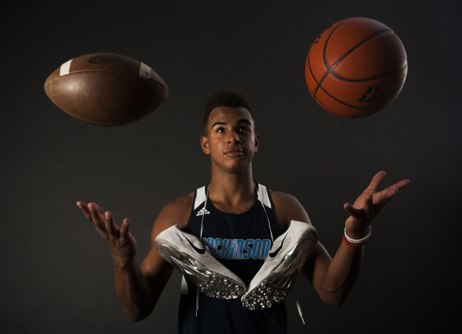 Kedrick Johnson of Hockinson lettered in football (3 times), basketball (twice) and track and field (four times).