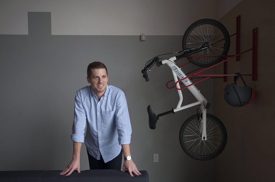 NetRush CEO Brian Gonsalves founded the company with friend Chris Marantette in 2006. The bike behind him is made by Strider, one of the companies that NetRush assists in marketing on Amazon.