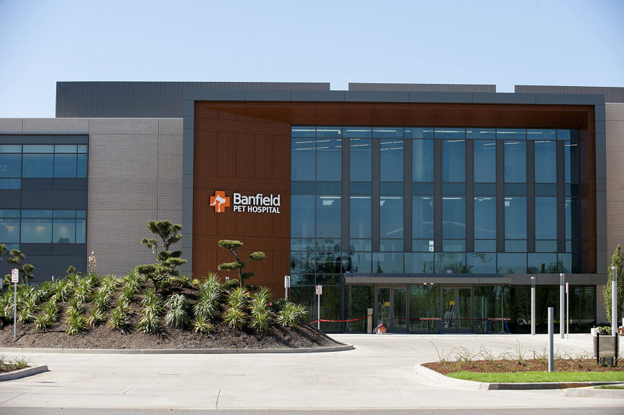 Employees and their dogs will move into Banfield Pet Hospital&#039;s new headquarters at 18101 S.E. Sixth Way starting Monday. About 650 people work at the private veterinary practice&#039;s headquarters, overseeing more than 925 hospitals and 16,000 employees around the country.