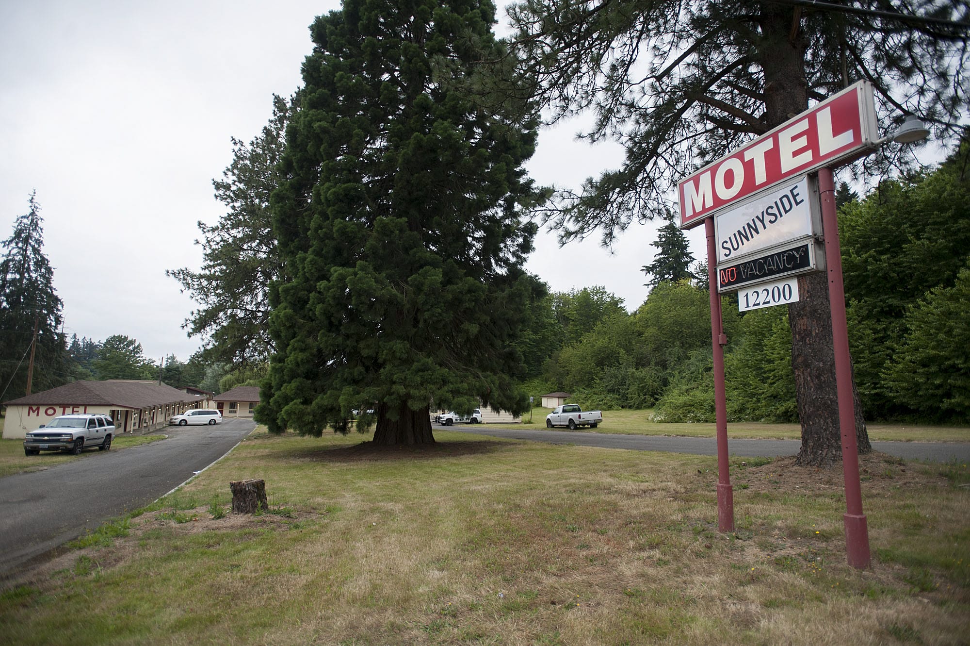 Officials were on the scene Wednesday morning, June 29, 2016 at Sunnyside Motel in Salmon Creek.