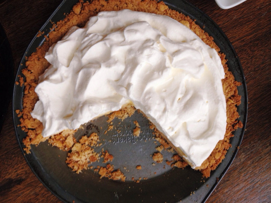Atlantic Beach pie: A crunchy saltine crust incases a creamy citrus filling topped with whipped cream.