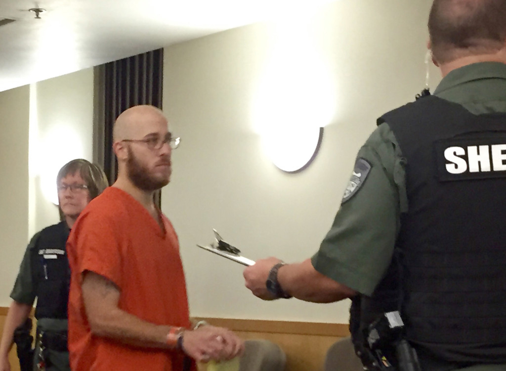 Larch Corrections Center inmate Joseph R. Smith appears Dec. 7 in Clark County Superior Court after attacking a woman and attempting to rape her while serving on a work crew near Ridgefield. Smith was sentenced Friday to 10 years in prison.