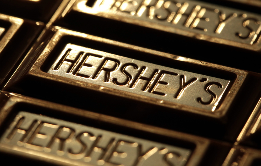 Shares of Hershey soared Thursday after a report that it could be taken over by Oreo cookie maker Mondelez International.