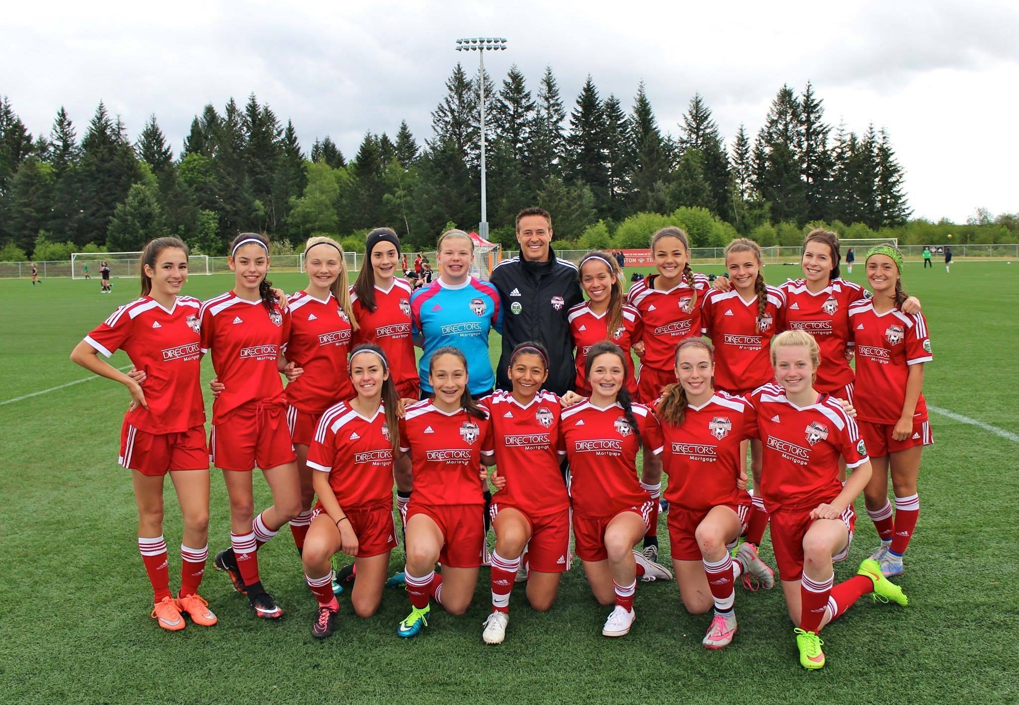 Washington Timbers Red (2001) won the Oregon state championship and a berth in the under-14 girls U.S. Youth Soccer Far West Regionals.