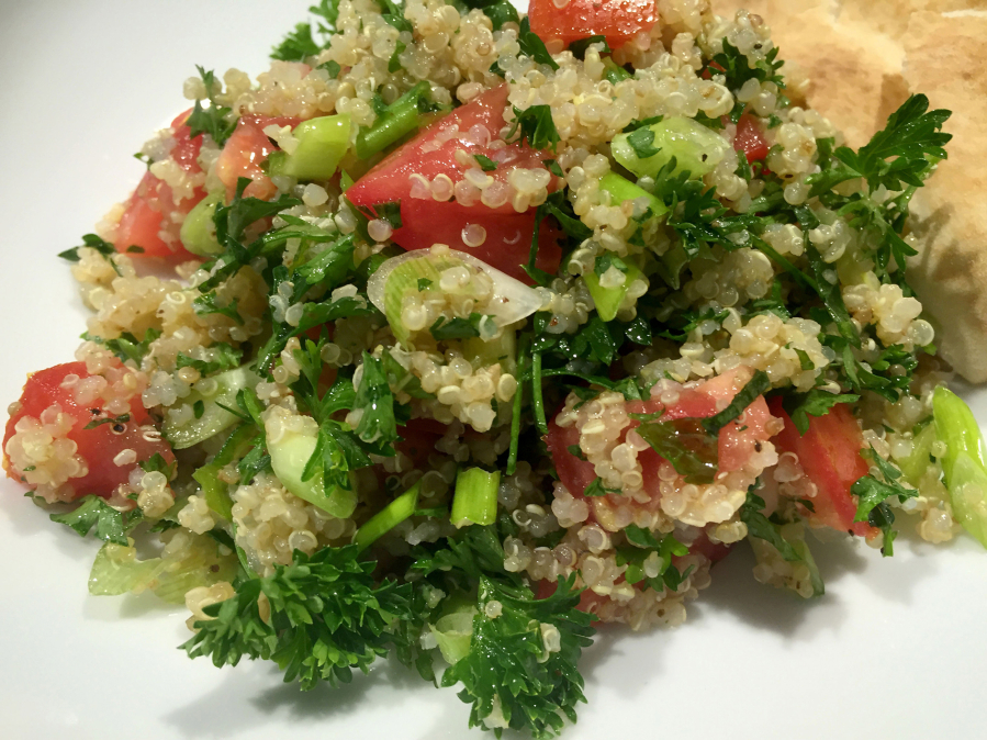 Quinoa Tabbouleh. Known for its nutritional qualities, quinoa contains all nine essential amino acids, meaning it&#039;s a complete protein.