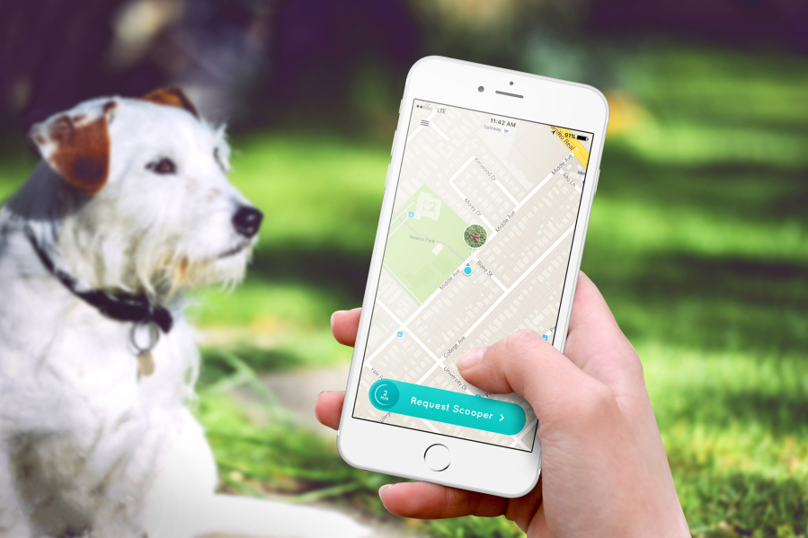 You can summon someone to clean up after your dog with one-tap using the app Pooper.