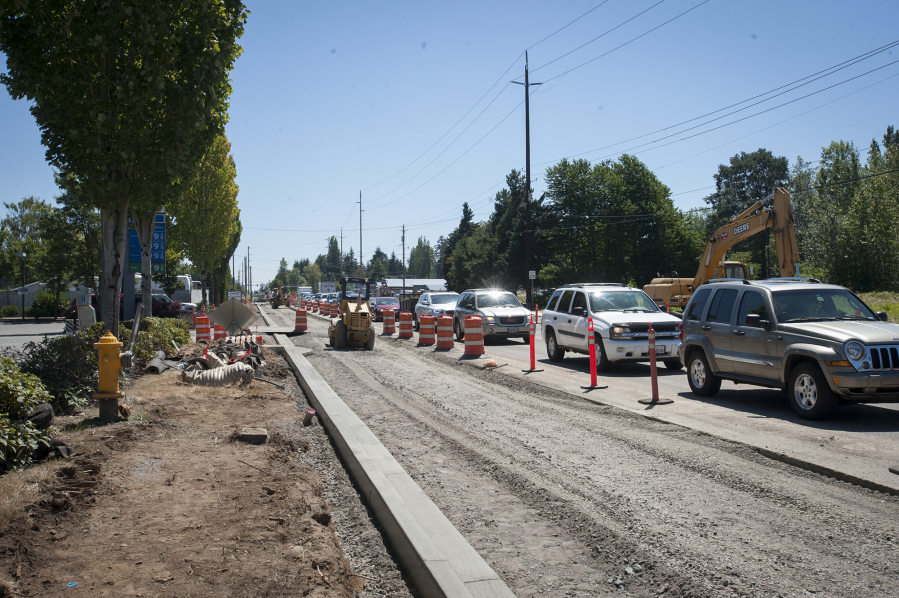 Road construction has caused long delays at the intersection of Northeast 119th Street and Northeast 72nd Avenue, and work is expected to finish up around the second week of September.