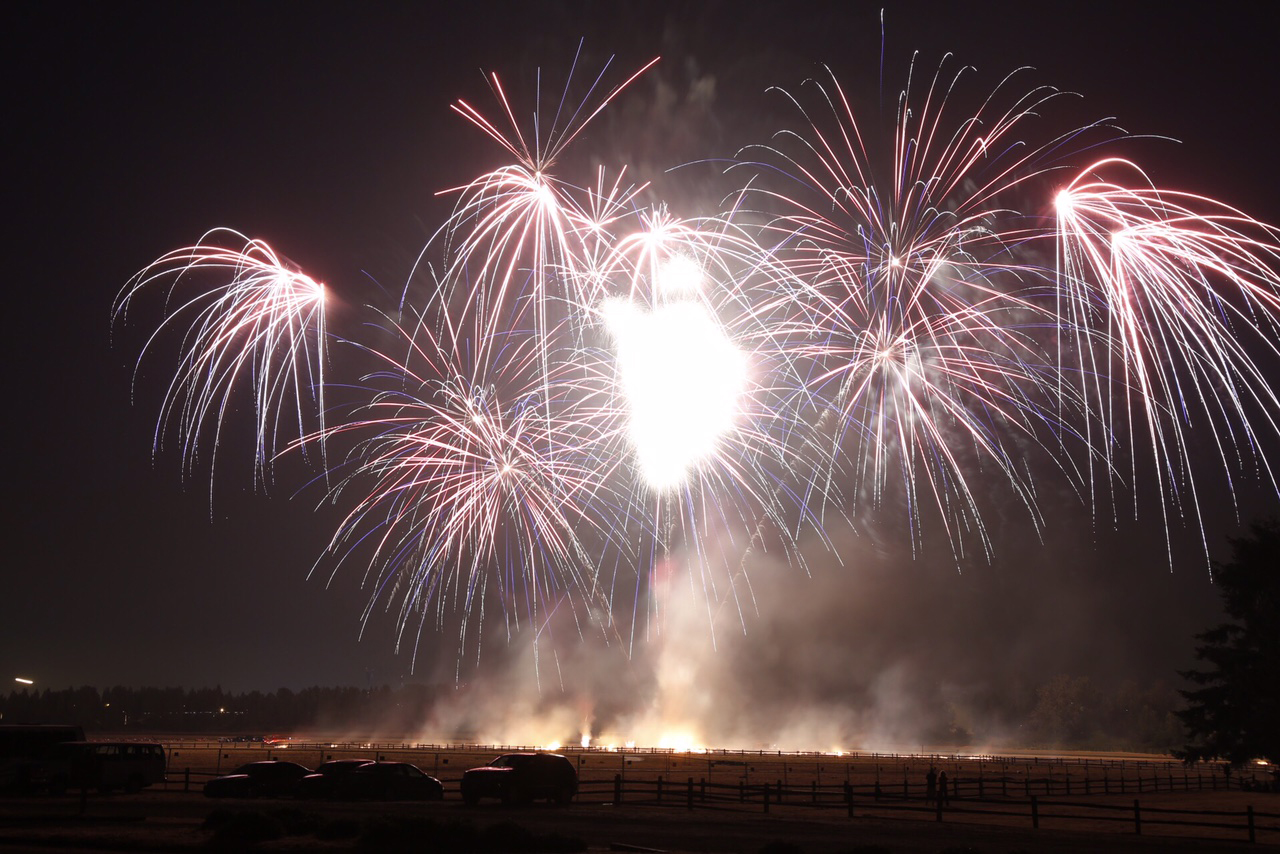 The Fort Vancouver fireworks show.