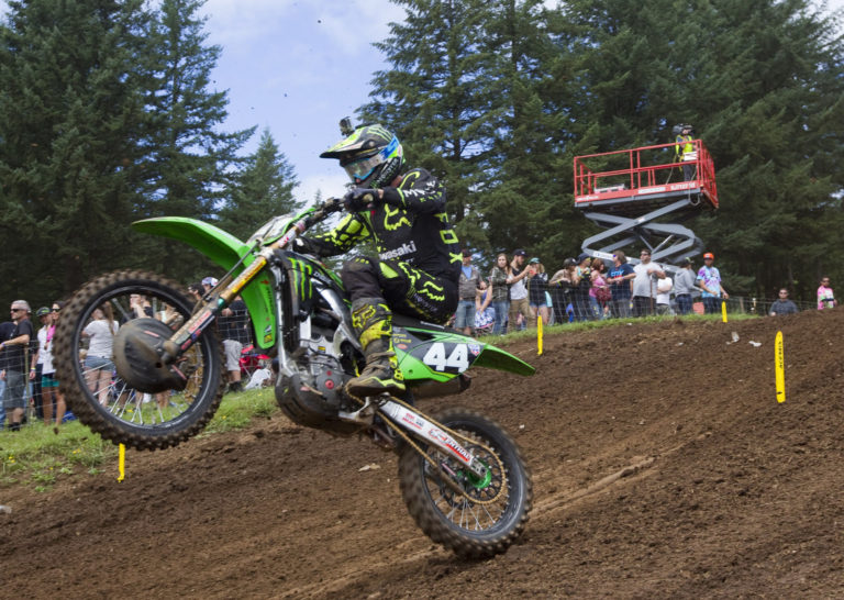Adam Cianciarulo rides in the Washougal MX National in Washougal MX Saturday July 23, 2016.