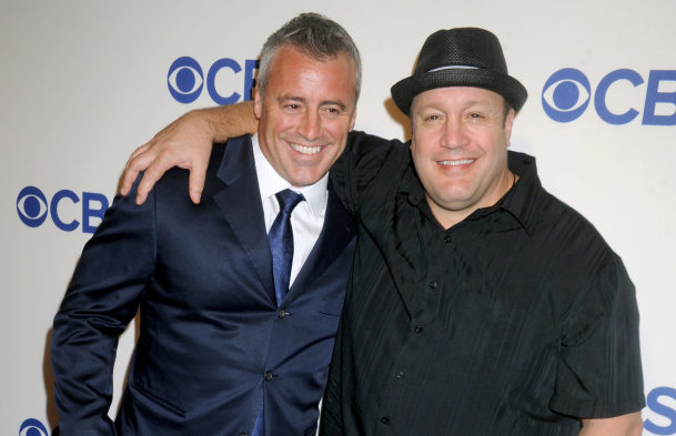 Matt LeBlanc and Kevin James arrive on the red carpet at the 2016 CBS Upfront at Oak Room on May 18 in New York.