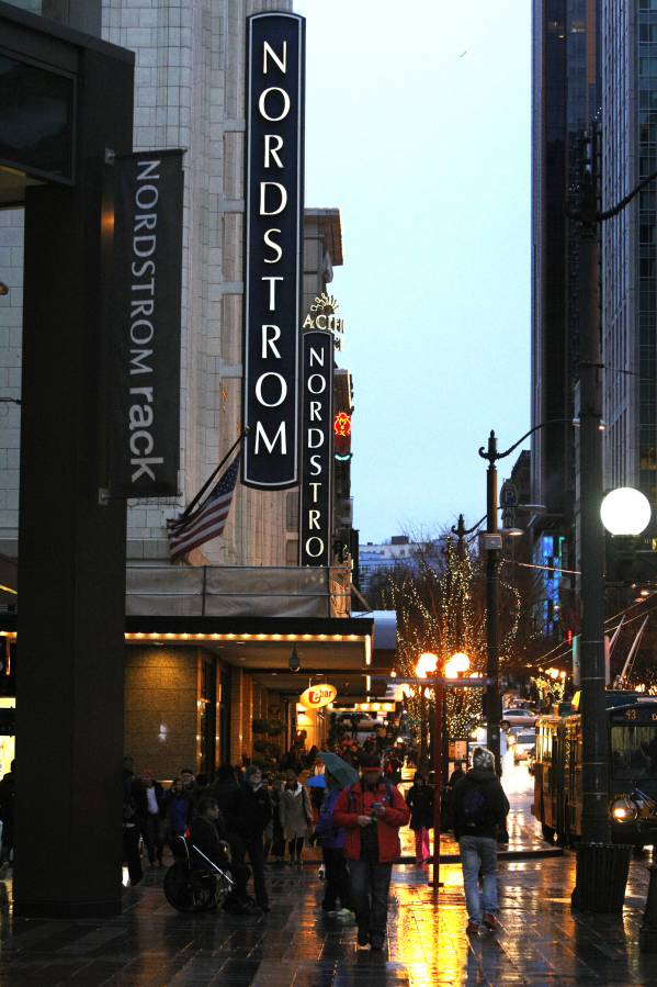 Nordstrom&#039;s flagship store in downtown Seattle.