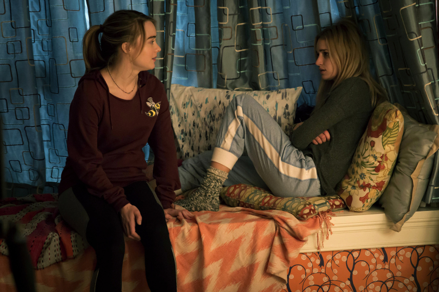 Hannah Kasulka, left, and Brianne Howey star in &quot;The Exorcist&quot; premiering Sept. 23 on FOX.