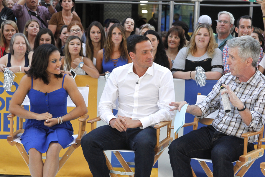Olympic athletes Laurie Hernandez and Ryan Lochte appeared on &quot;Good Morning America&quot; with Tom Bergeron on Aug. 30. Both will appear on the new season of &quot;Dancing with the Stars,&quot; which starts on Sept. 12.