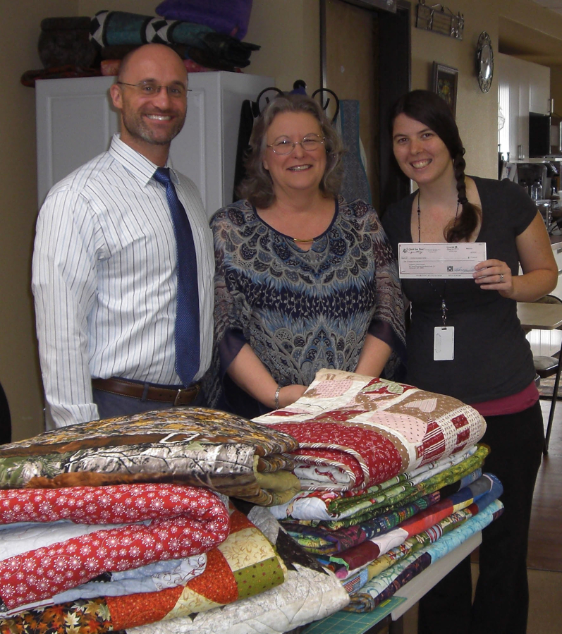 Bagley Downs: Just For Fun Quilting donated $1,000 to the Children&#039;s Justice Center after raising the money during the Western Washington Quilt Shop Hop in June.