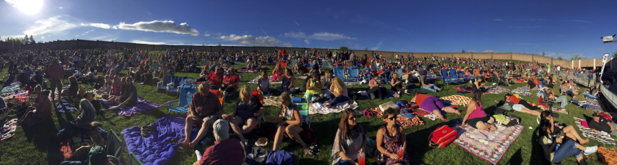The lawn at Sunlight Supply Amphitheater offers lounging space and a memorable experience for as many as 10,000 music fans.
