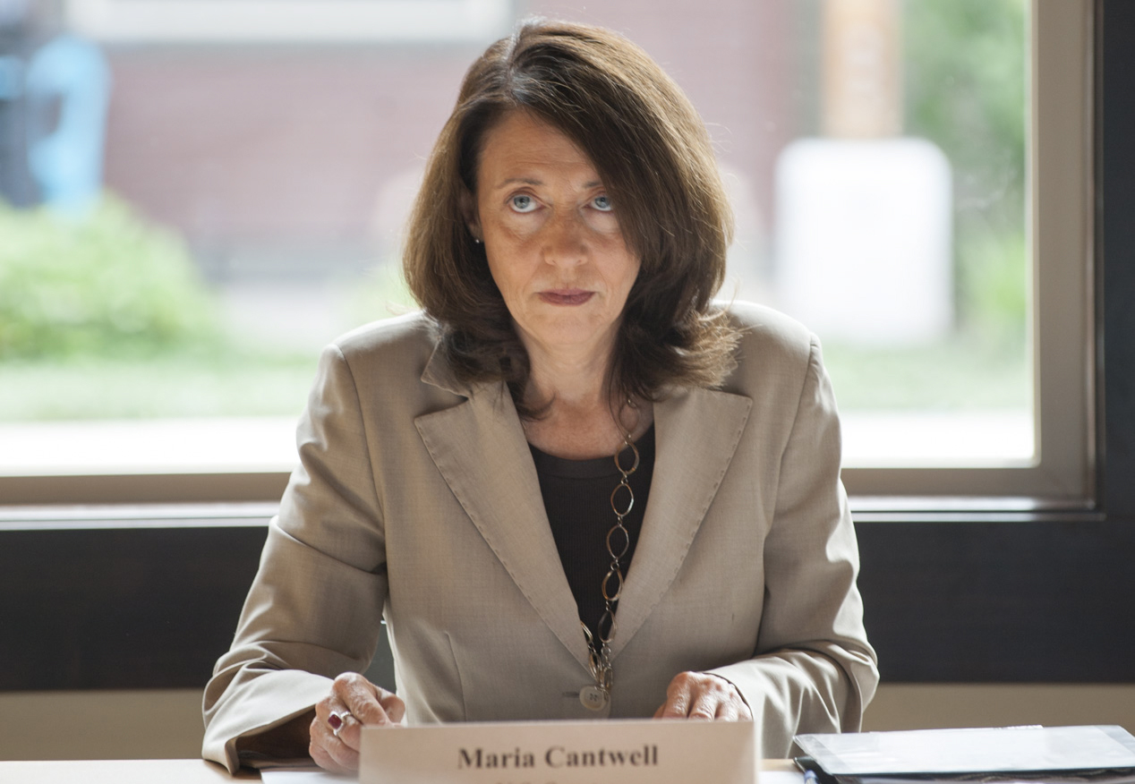 Sen. Maria Cantwell in east Vancouver in June 2016.