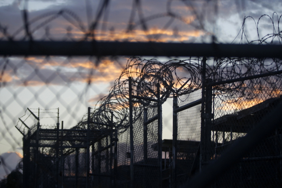 Dawn arrives at the now closed Camp X-Ray, which was used as the first detention facility for al-Qaida and Taliban militants who were captured after the Sept. 11 attacks, at the Guantanamo Bay Naval Base, Cuba.