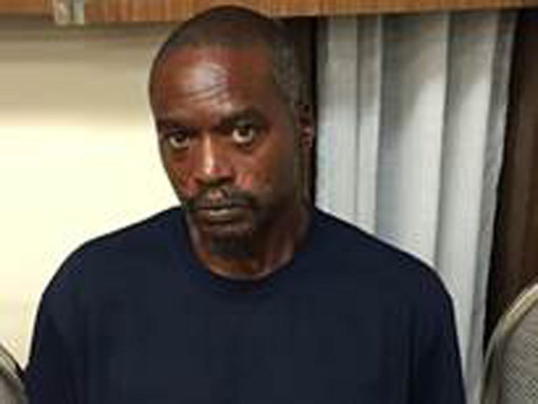 This is a smartphone photograph taken and released by the Mississippi Department of Public Safety in Durant, Miss., Friday, Aug. 26, 2016, of Rodney Earl Sanders, 46, of Kosciusko, who has been charged with two counts of capital murder in connection with the killing of Sister Margaret Held and Sister Paula Merrill, both nurse practitioners who were found dead in their Durant house Thursday.