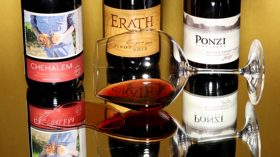 Oregon pinot noirs from Chehalem Wines, Erath Winery and Ponzi Vineyards.