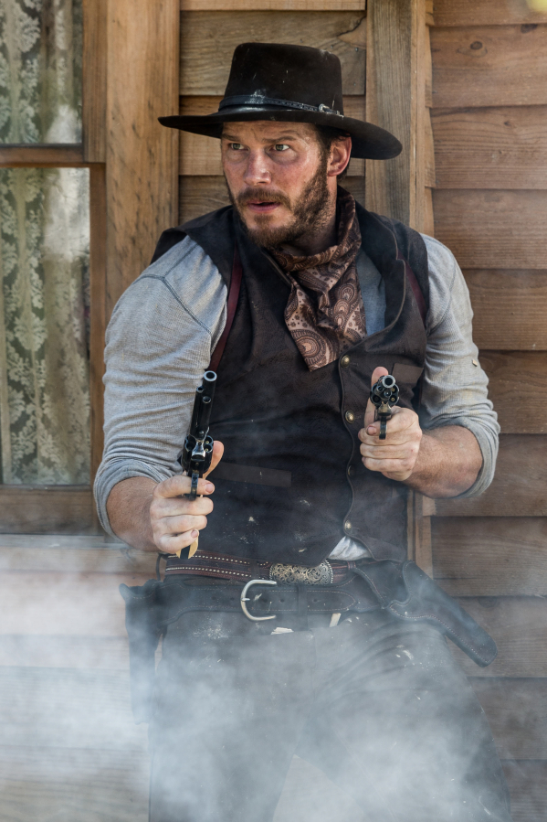 Chris Pratt stars as Josh Faraday in &quot;The Magnificent Seven&quot; directed by Antoine Fuqua, which opens Friday.