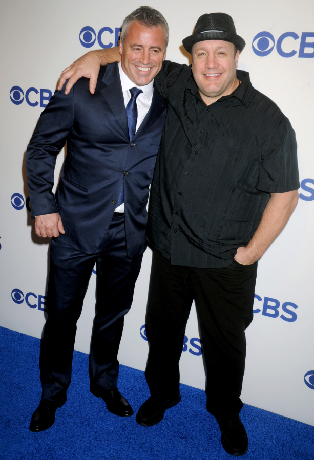 Matt LeBlanc and Kevin James arrive on the red carpet at the 2016 CBS Upfront at Oak Room in May in New York City, N.Y.