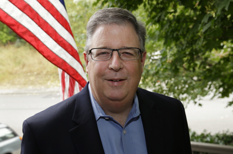 Chris Vance
Republican
In this photo taken Sept. 1, 2016, Republican Chris Vance, a former state GOP chairman and King County councilman, poses for a photo in Auburn, Wash. Vance is challenging U.S. Sen. Patty Murray, D-Wash. for his seat in the November election. (AP Photo/Ted S. Warren)