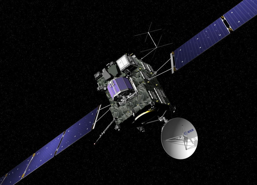 The artist impression provided on the website of the European Space Agency ESA on Sept. 29 shows ESA&#039;s Rosetta cometary probe. T(J.