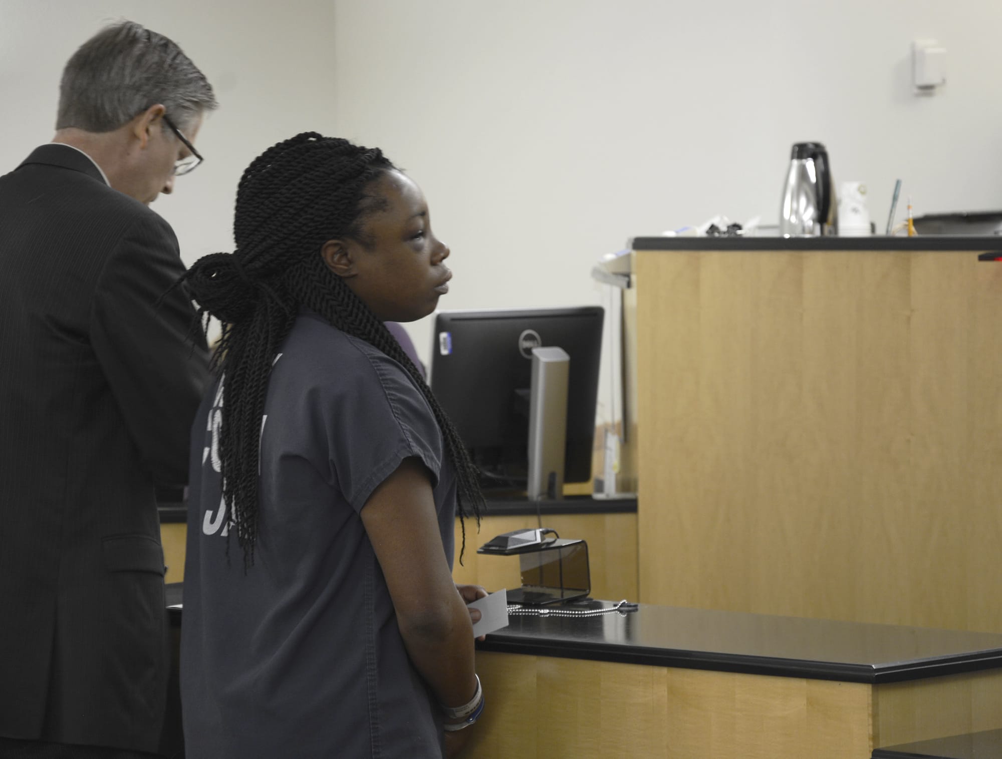 Fontella Hooper, 30, appeared in Clark County Suuperior Court Friday to face two charges of vehicular assault and driving with a suspended license.