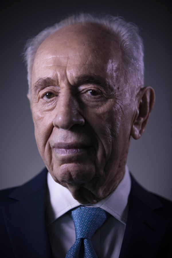 In this Monday, Feb. 8, 2016 photo, Israel&#039;s former President Shimon Peres poses for a portrait at the Peres Center for Peace in Jaffa, Israel. A source close to former President Peres said his condition has deteriorated, two weeks after suffering a major stroke. The person did not disclose further details about Peres&#039; worsening condition. He spoke Tuesday on condition of anonymity because he was not authorized to discuss Peres&#039; health with the media.