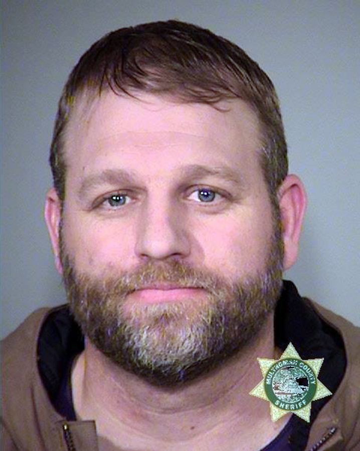 FILE--This Jan. 27, 2016, photo provided by the Multnomah County Sheriff&#039;s Office shows Ammon Bundy. Bundy and his brother, Ryan Bundy, are set to go on trial 9 months after the armed occupation of a wildlife refuge in Oregon. Government prosecutors are expected to begin opening statements Tuesday, Sept. 13, 2016, at the federal courthouse in Portland, Ore.