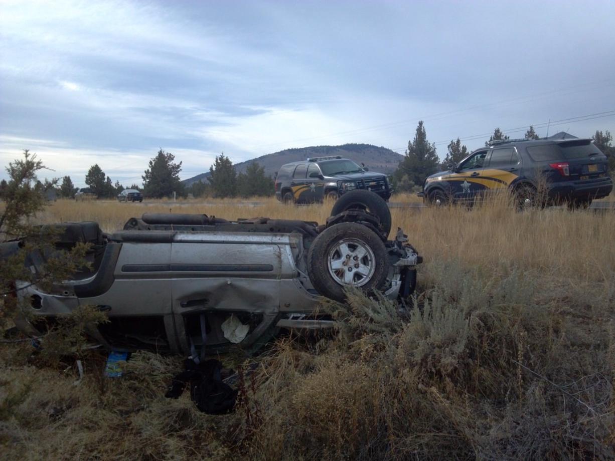 A single-vehicle crash near Madras, Ore., on Sunday morning killed a New Mexico man and injured the vehicle's driver, a Vancouver woman, and her daughter.