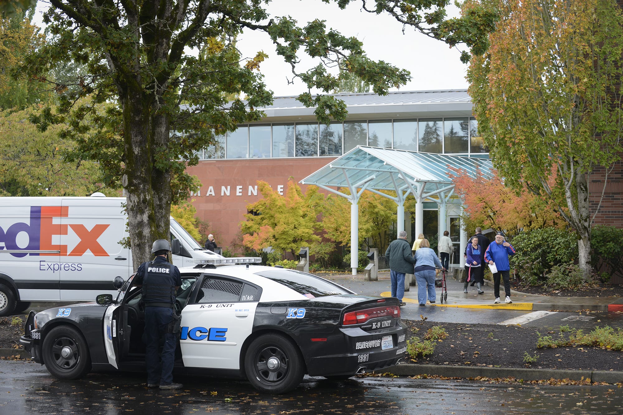 Police detained an armed fugitive at Kaiser Permanente's Salmon Creek Medical Office after using less-than lethal rounds on the suspect Friday.