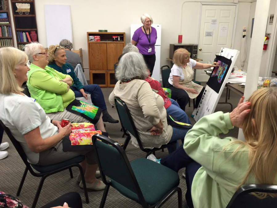 A meeting of the Clark County Quilters.