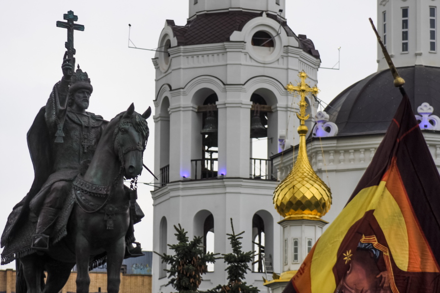 A statue of Czar Ivan the Terrible was unveiled Friday in the city of Orel, Russia, 225 miles south of Moscow.  He ruled from 1547 to 1584.